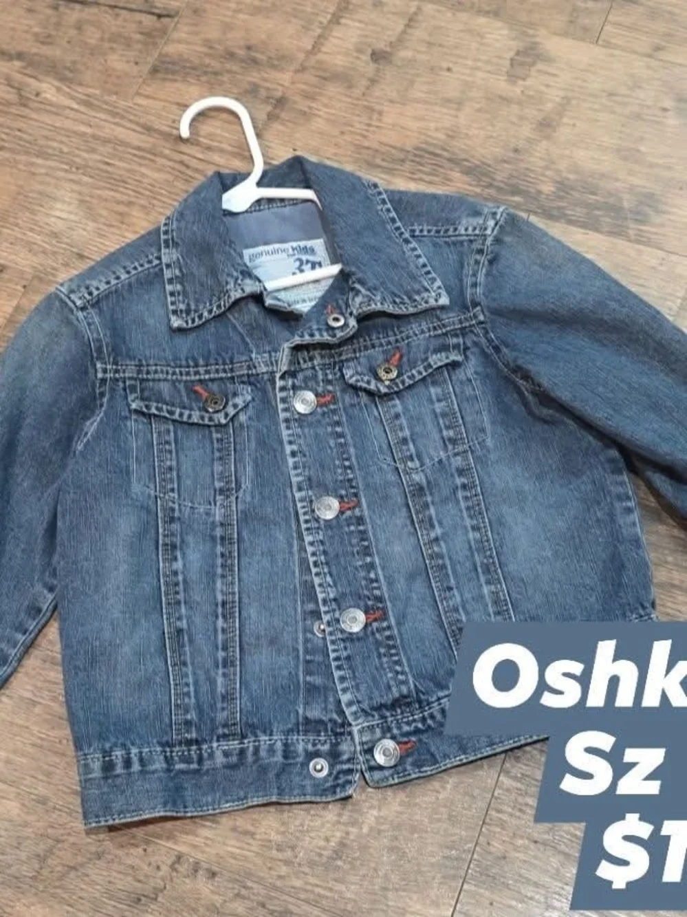 OshKosh B'gosh Kids Blue Denim Jacket Sz 3t